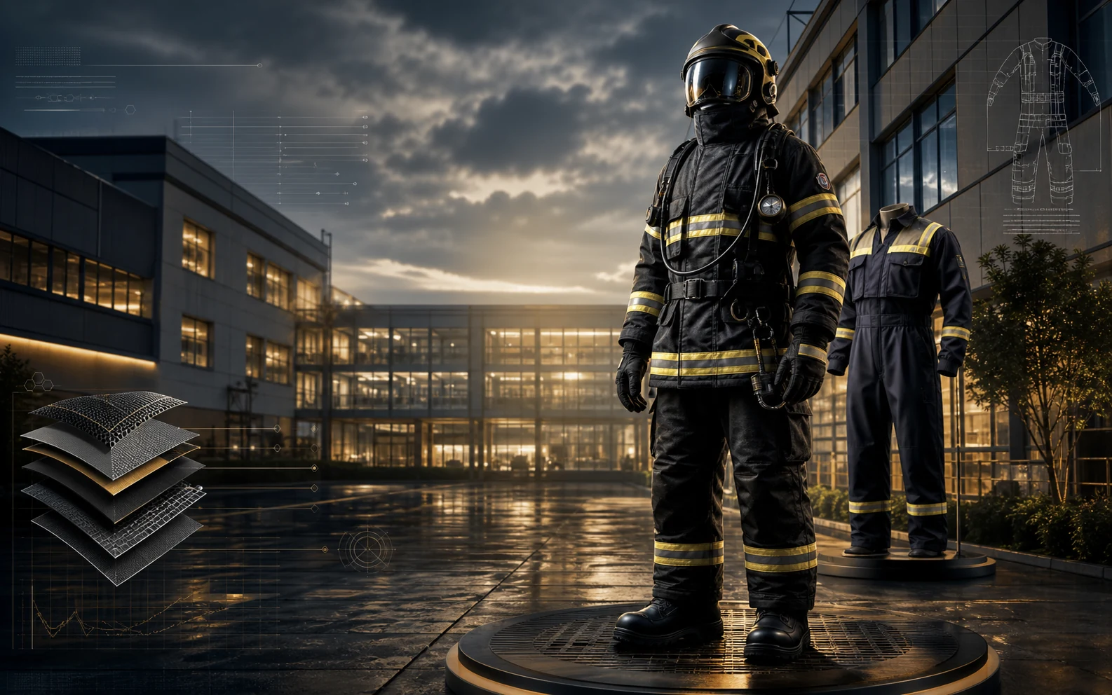 U.PROTEC protective apparel brand campaign artwork